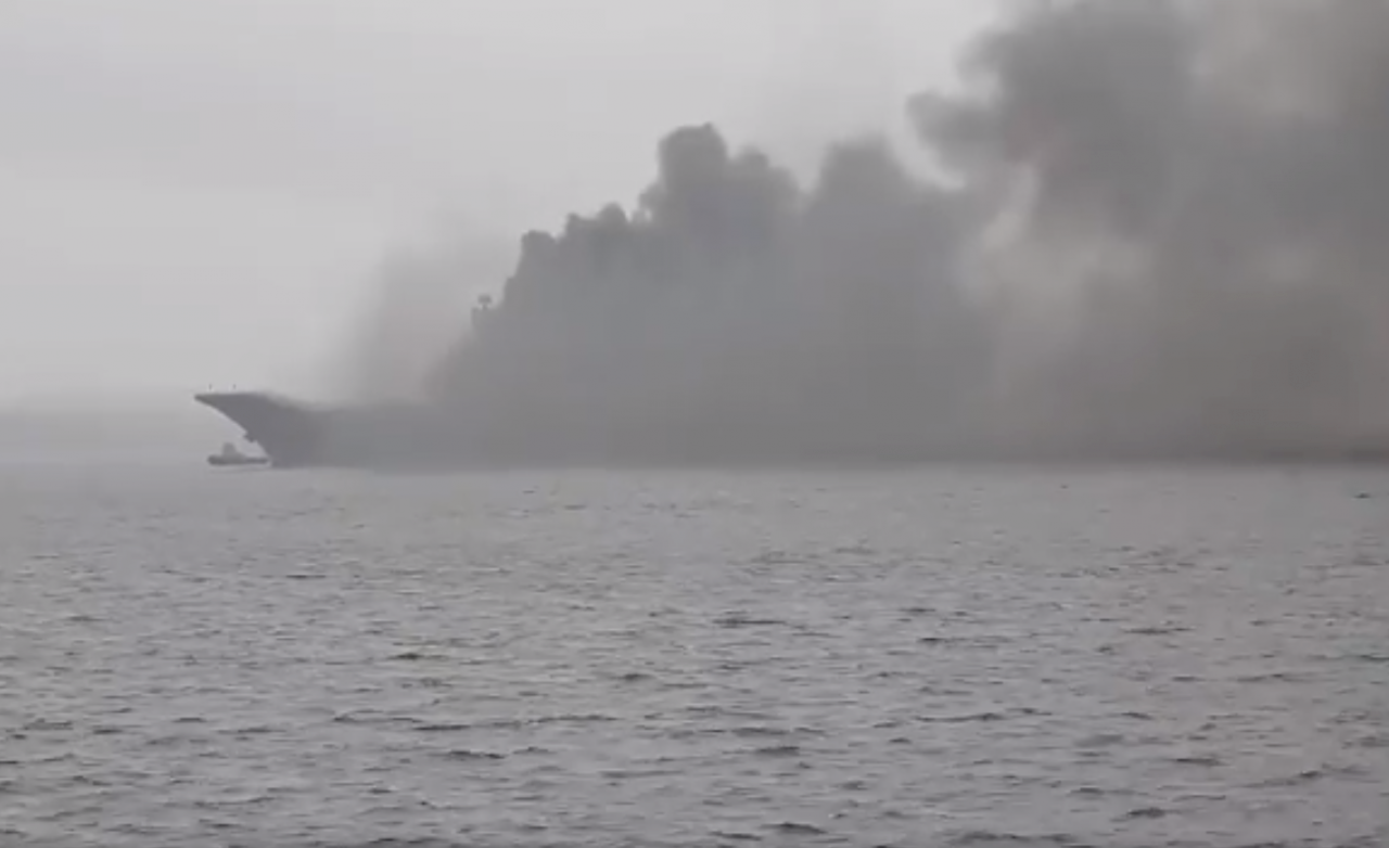 俄國唯一航艦起火 已知3人失蹤