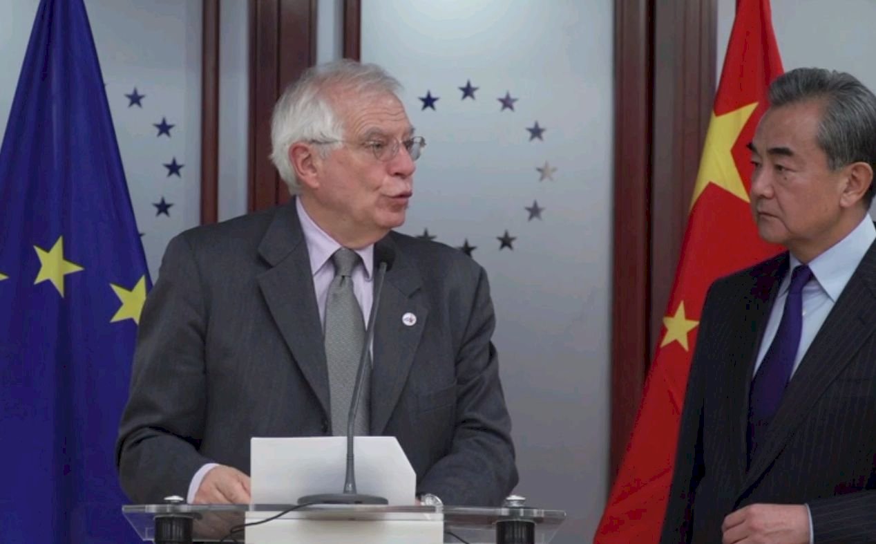 歐盟外長公開提新疆香港 王毅：反對干涉內政