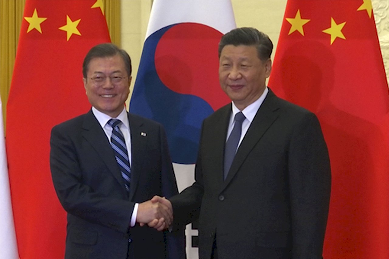 韓外交部：文在寅未指香港新疆事務是中國內政