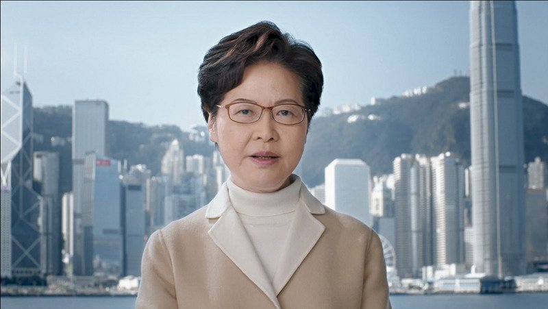 林鄭月娥發表談話 相信香港可以重新出發