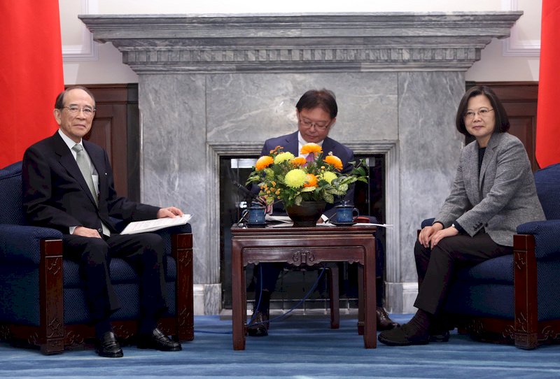 大橋光夫拜會總統 認同台日關係應再度深化