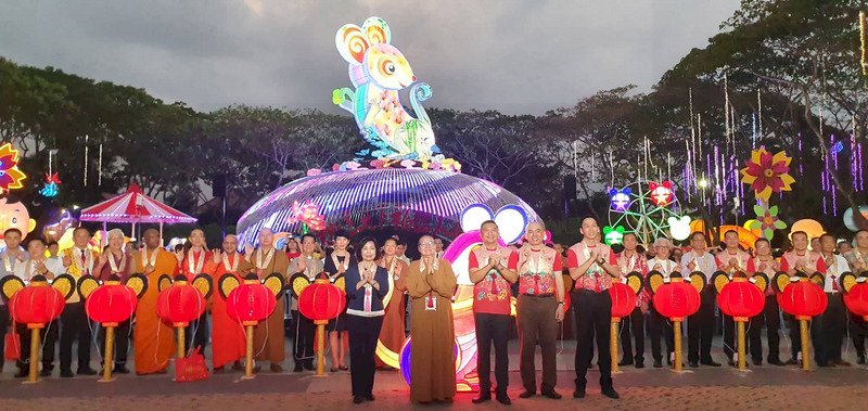 台灣馬來西亞交流 馬國東禪寺燈會開幕