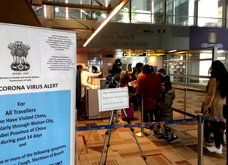 武漢肺炎 印度取消中國籍旅客赴印簽證