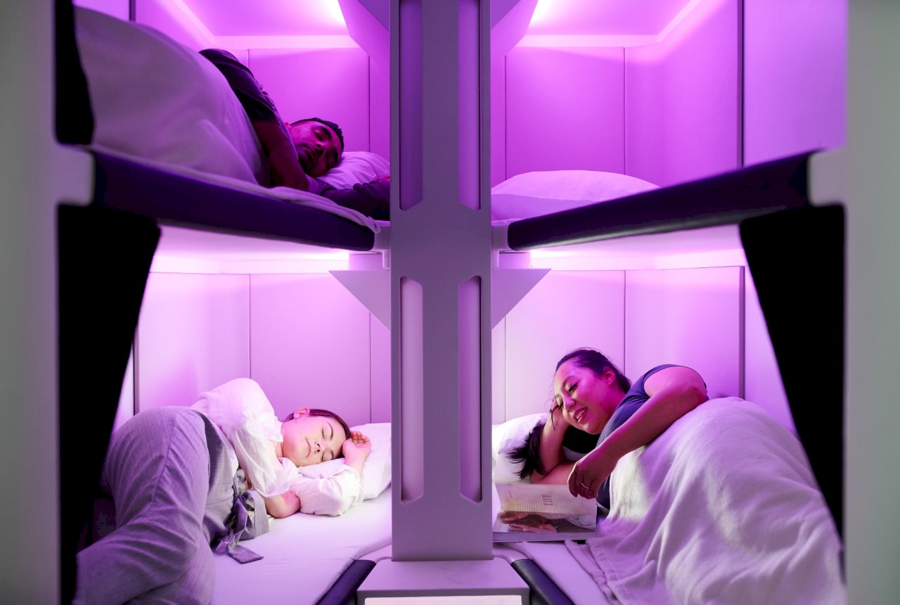 紐航擬推空中膠囊旅館 經濟艙旅客有機會躺著睡