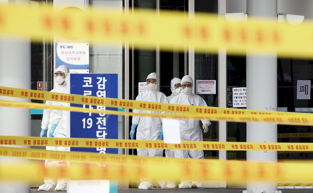 韓國武漢肺炎確診增131例 累計7513人感染