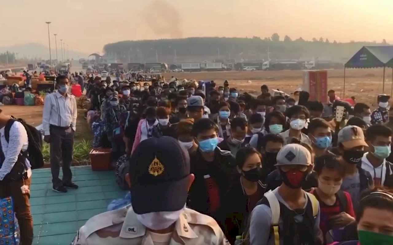 泰國要鎖國 點燃數萬移民工返鄉潮