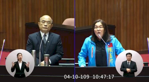 台灣不是個國家 蘇揆再批藍委不適任台灣國會議員