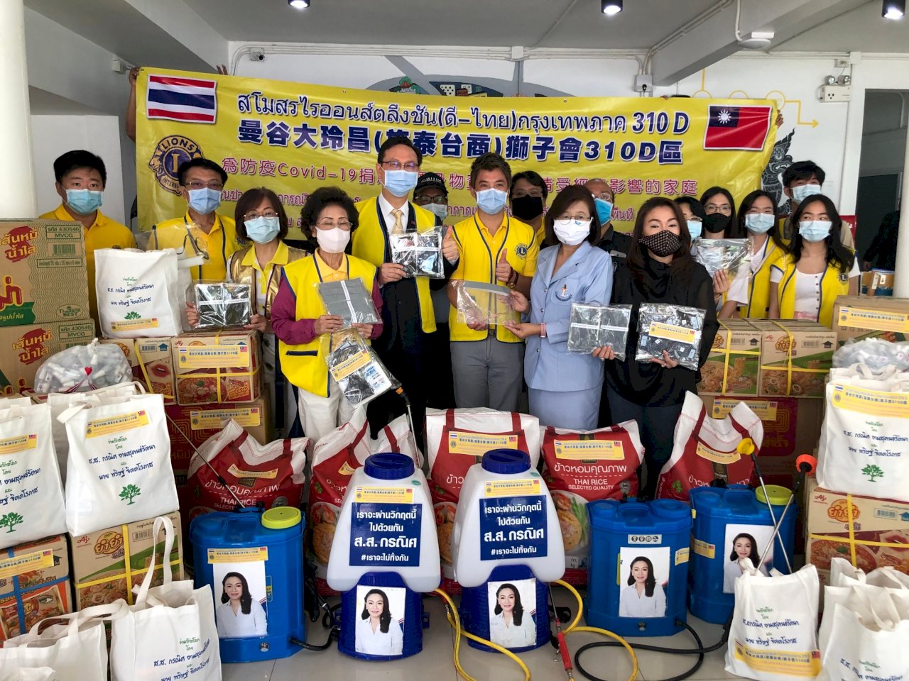 旅泰台商捐贈防疫物資 助曼谷社區防疫