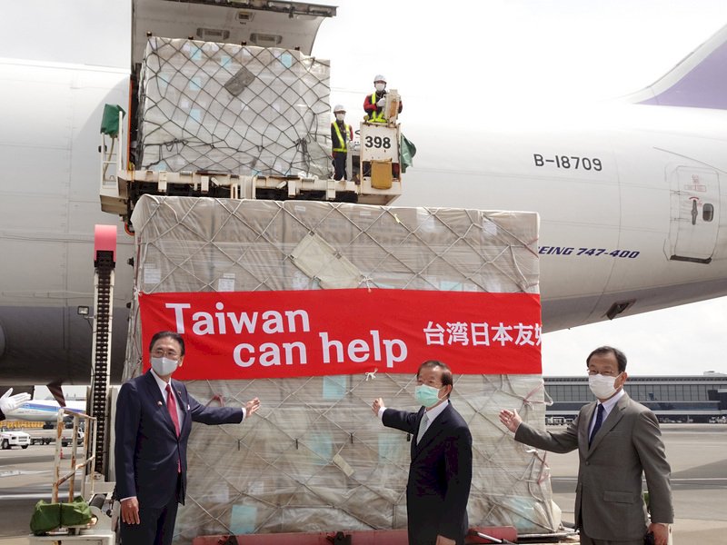 台灣國家隊口罩送抵 日本政府發言人道謝