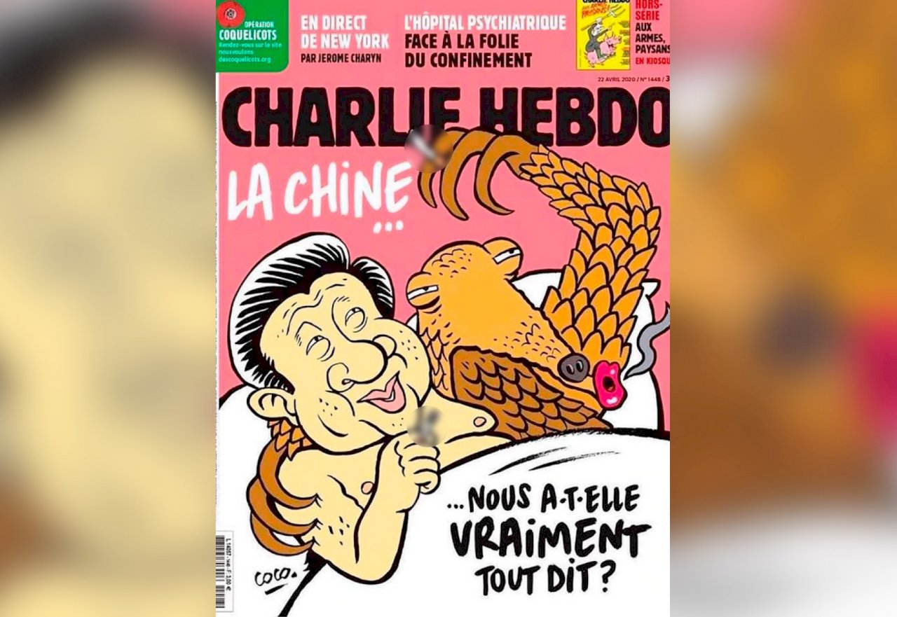 法國查理週刊嘲諷習近平 影射中國隱匿疫情