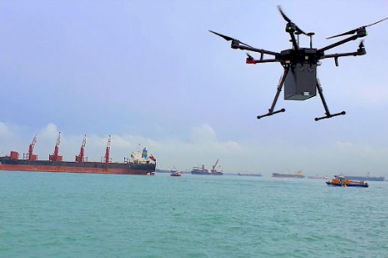 比較環保快速 新加坡啟動無人機送貨服務