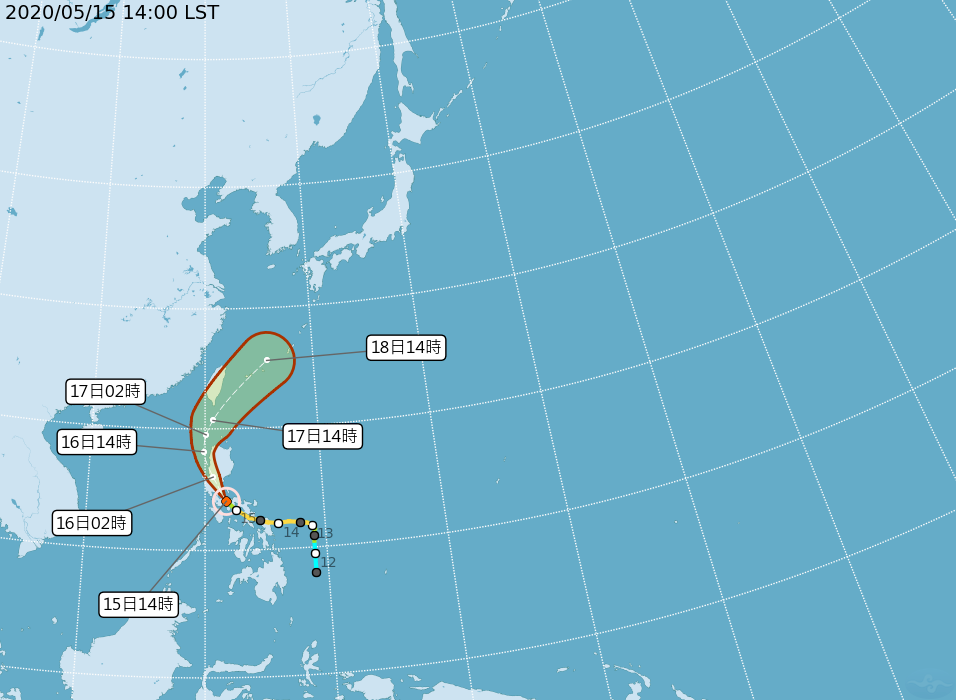 颱風黃蜂減弱為輕颱 明天可能發布海警