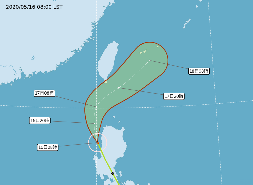 颱風黃蜂逼近 氣象局上午11時30分發海警