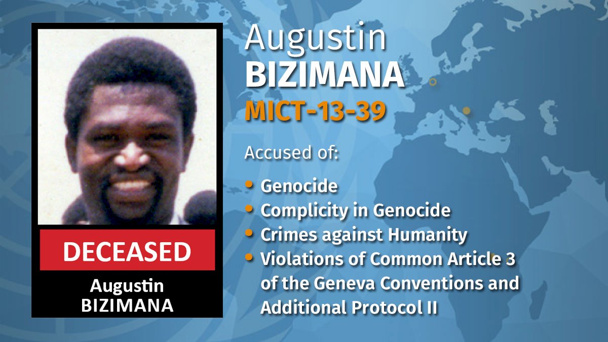 聯合國：盧安達大屠殺主嫌之一 比吉馬納已死