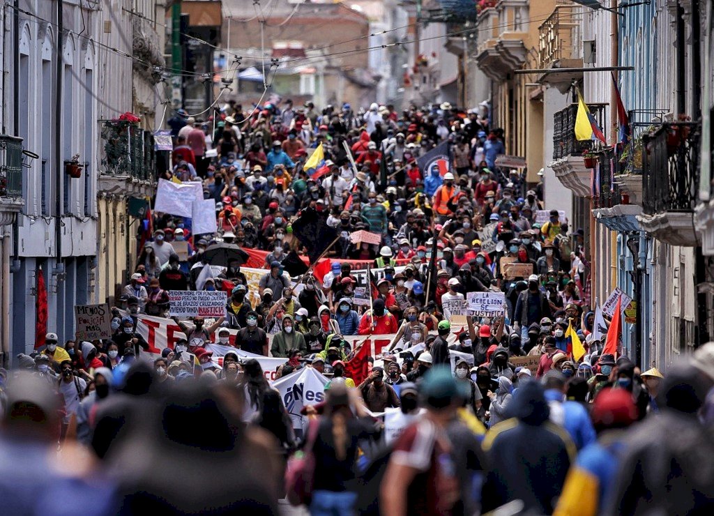 反對激烈經濟措施 厄瓜多示威蔓延各地