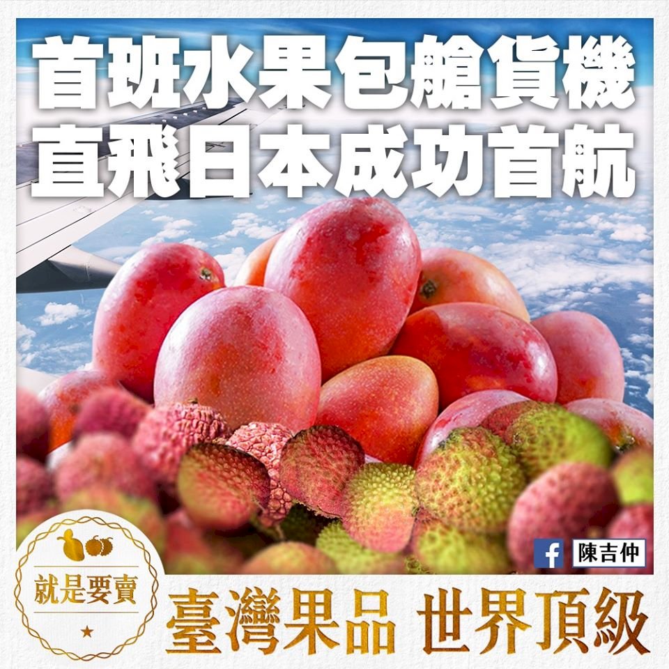 水果也有類包機  華航貨機直送芒果荔枝赴日