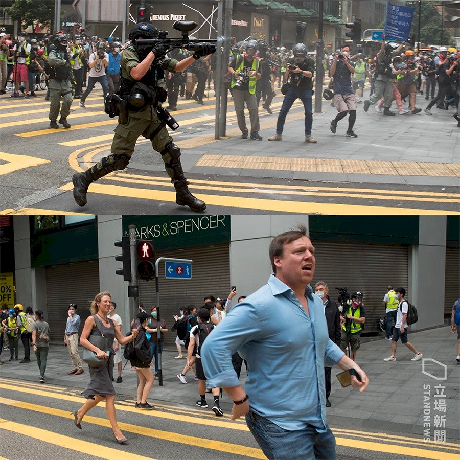 香港市民抗議國歌法國安法　港警施放催淚彈