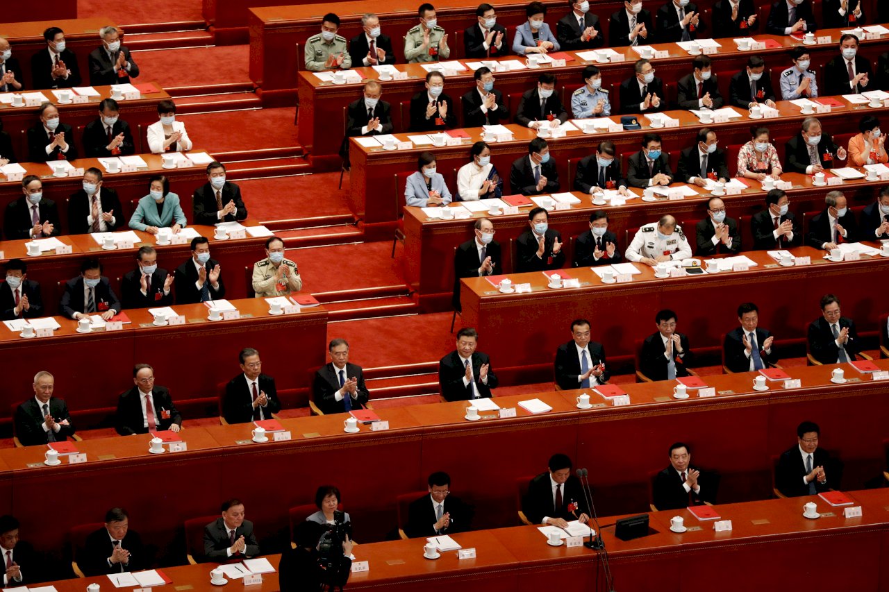 中國人大通過港版國安法立法授權 2878票贊成1票反對