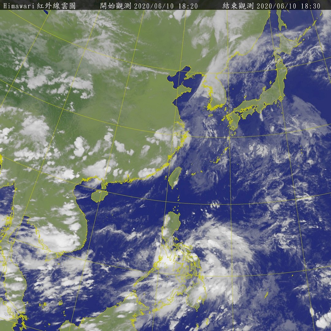 菲律賓東方熱帶擾動最快13日成颱 對台無直接影響