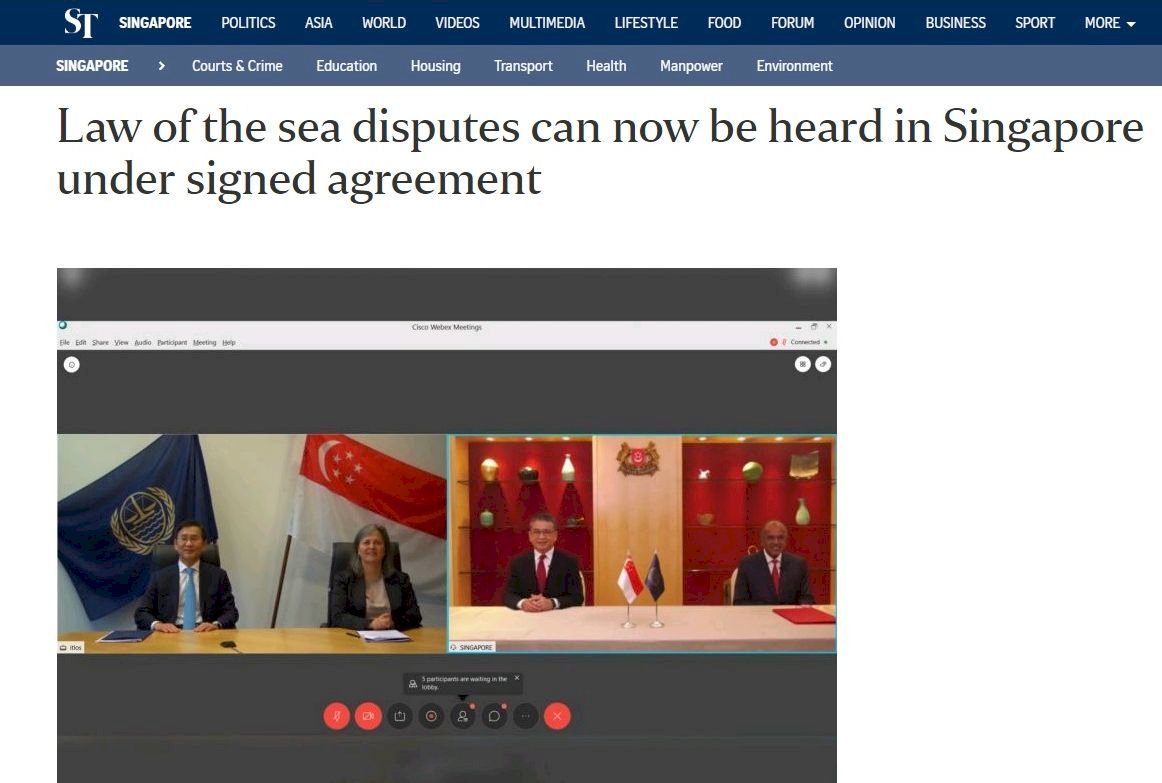 全球首例 國際海洋法法庭可在新加坡審理案件