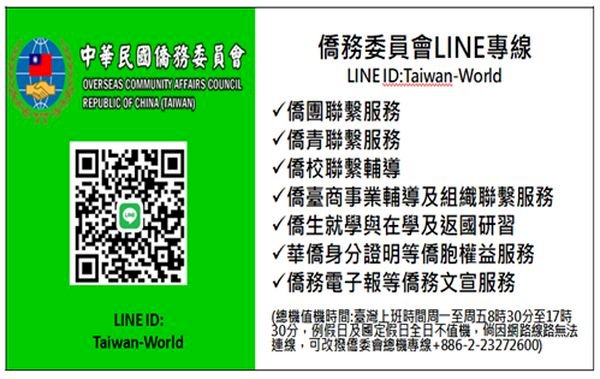 全球僑胞服務數位平台啟用  導入僑力壯大台灣
