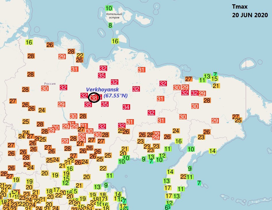俄羅斯西伯利亞飆高溫 北極圈小鎮測得攝氏38度