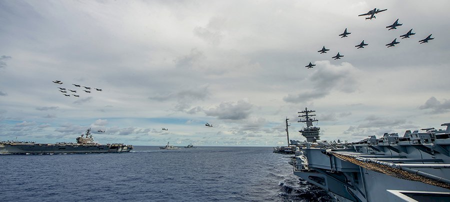美中印太海權爭霸2-1：美國力保台灣在內的第一島鏈安全 中部印太區也須掌握優勢