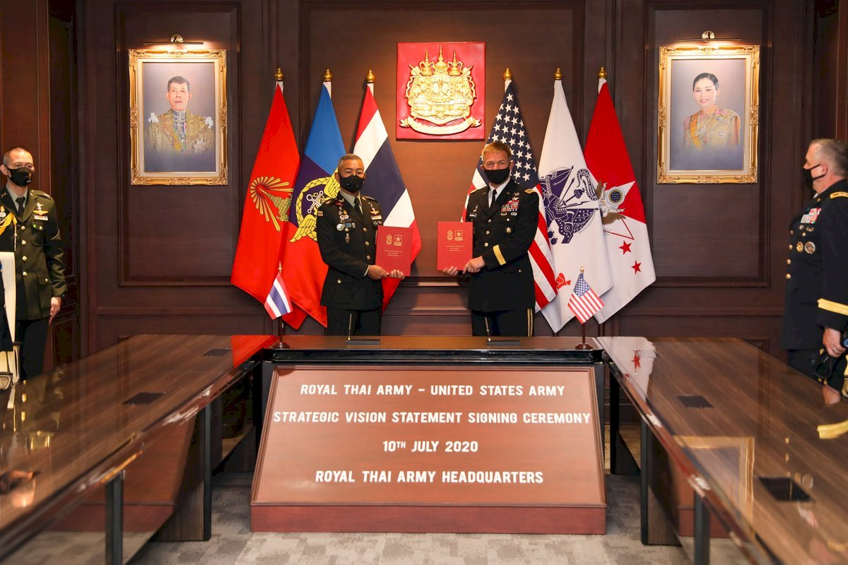 美陸軍參謀長訪泰國 簽署戰略聲明