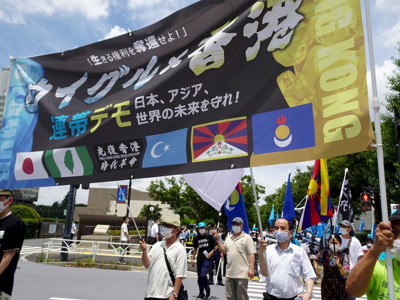 反中團體東京大遊行 日人籲台日聯手撐香港