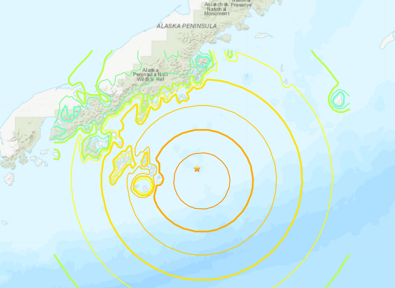 阿拉斯加外海規模7.8地震 已發海嘯警報