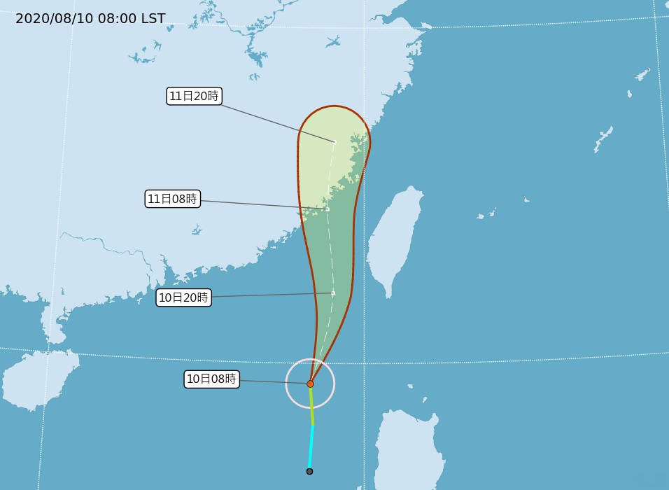 台美同步：今年第6號颱風成形 台灣海陸警齊發