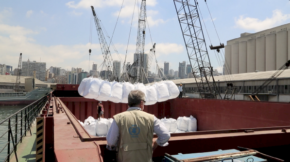 貝魯特大爆炸後恐缺糧 聯合國世糧署贈5萬噸麵粉