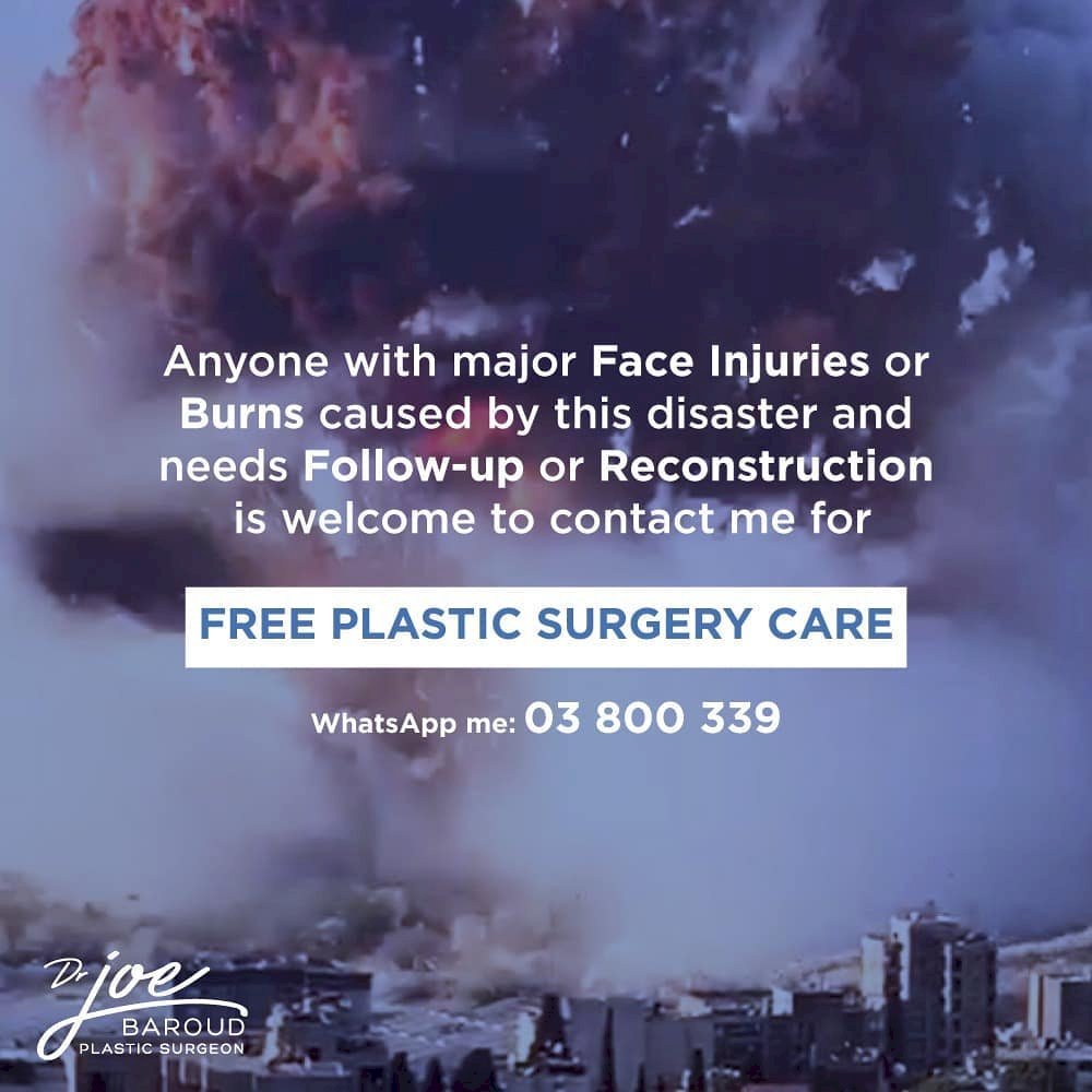 抹去大爆炸受害者傷疤 黎巴嫩醫師提供免費整容