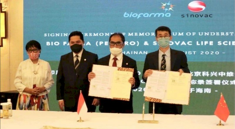 印尼中國簽武漢肺炎疫苗協議 開放商務泡泡