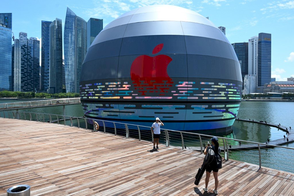 Apple全球首座水上直營店 落腳新加坡濱海灣金沙
