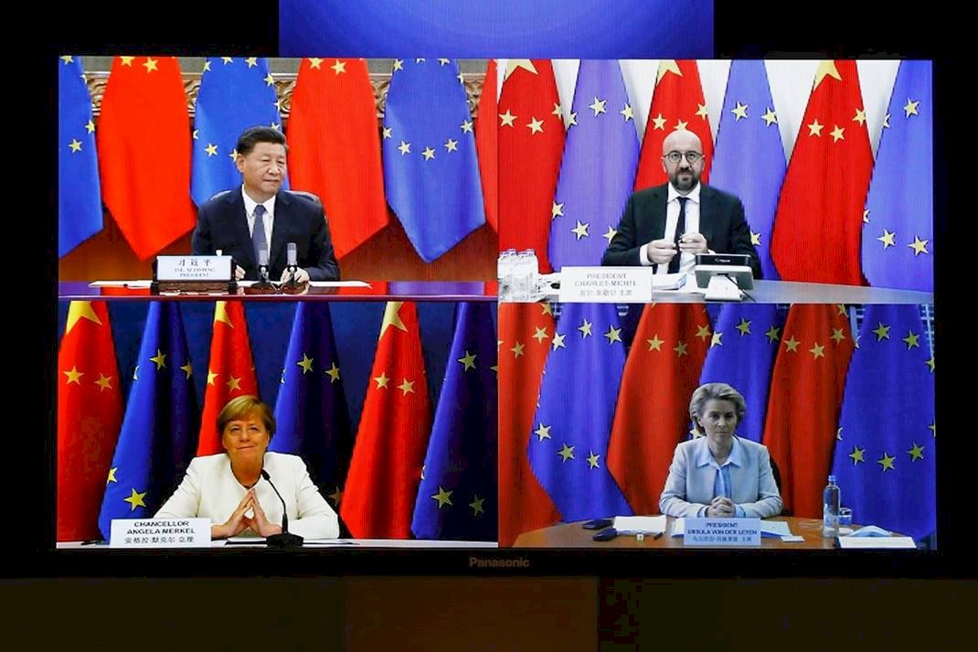 歐中領導人視訊峰會　歐洲護民主人權立場更清晰