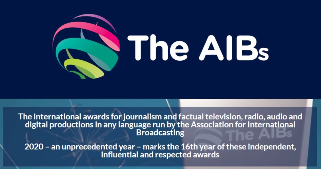 央廣3專題入圍2020年AIB國際傳媒優異獎