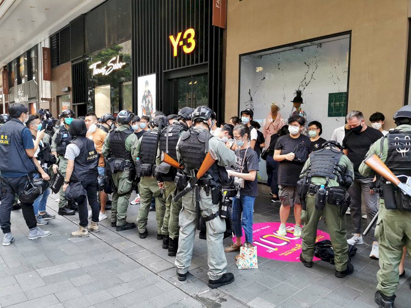 香港十一遊行80多人被捕 美國務院憤慨