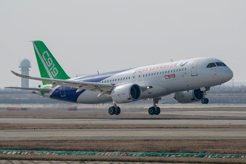 中國國產C919客機 接獲首筆國外航空公司訂單