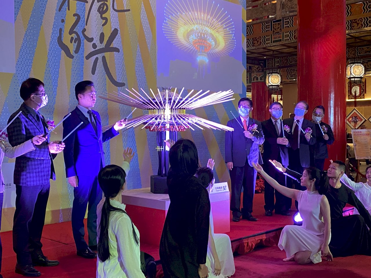 2021台灣燈會主燈「乘風逐光」 展現科技藝術新境界 (影音)