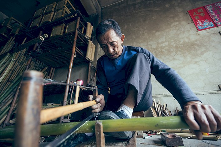 連日本也失傳的包管竹技法 台南「信二竹店」百年技藝傳四代