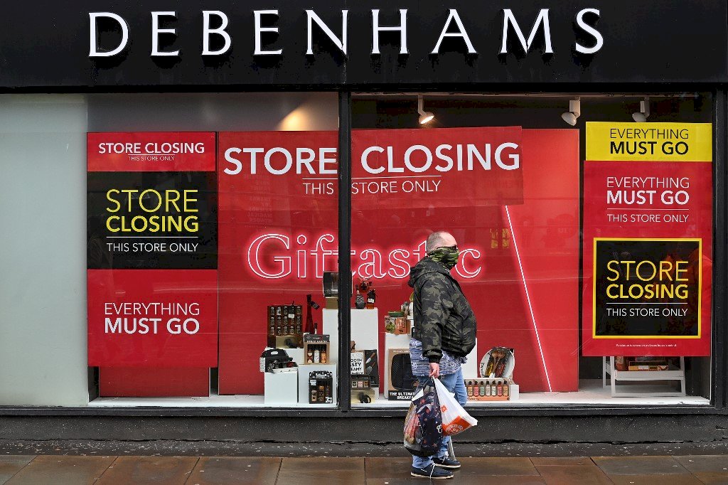 英國丹本漢百貨將關所有據點 約1.2萬員工恐失業