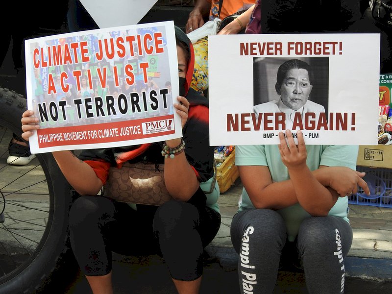 菲律賓反恐新法惹議  千人示威籲廢止