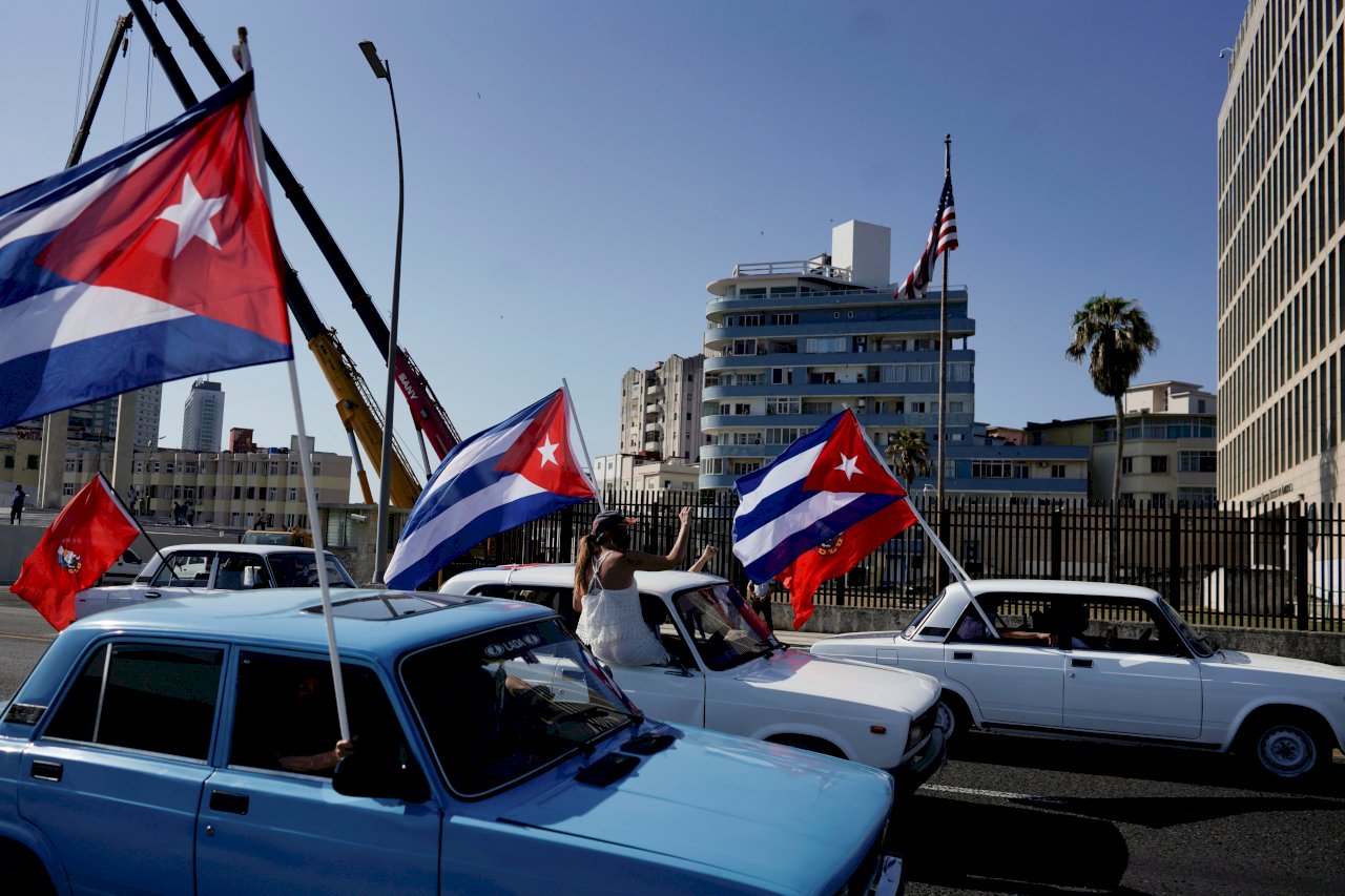 古巴車隊遊行 抗議美國貿易禁運與制裁