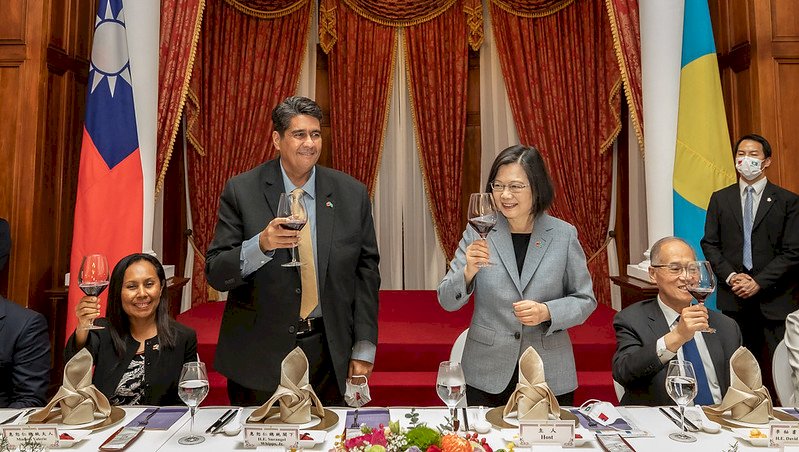 美駐帛琉大使出席晚宴 蔡總統：台帛美強化合作