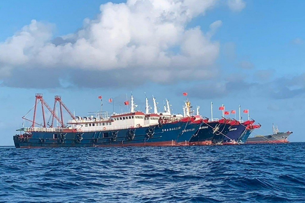 中國船隻牛軛礁等地集結  威脅菲國經濟海域主權