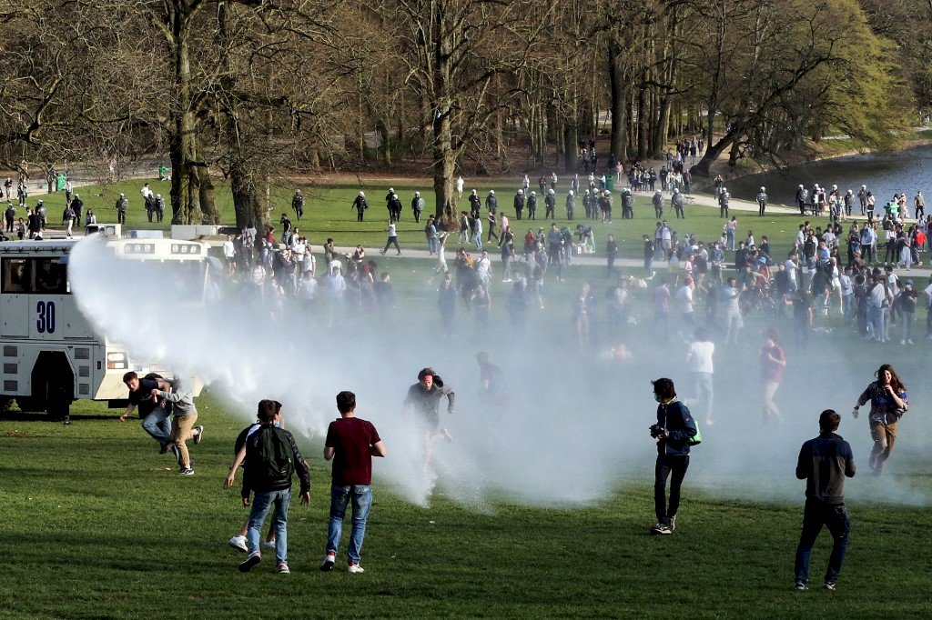 愚人節假派對 布魯塞爾2千人違反防疫措施