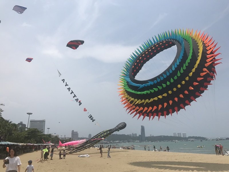 潑水節不潑水 泰國巴達雅辦風箏節牽繫觀光經濟