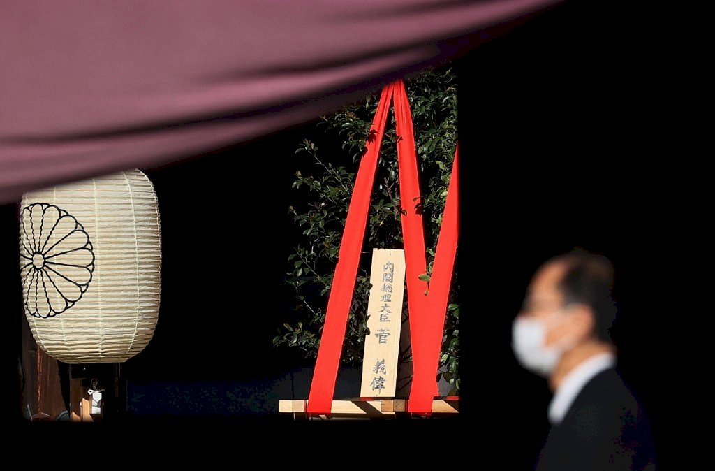日本靖國神社春祭 首相菅義偉奉供品不前往參拜