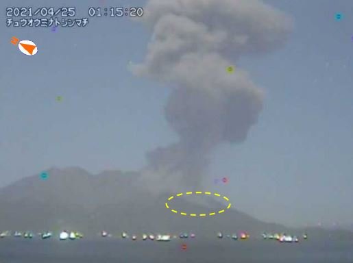 日本櫻島火山噴發 火山碎屑流距離創10年紀錄